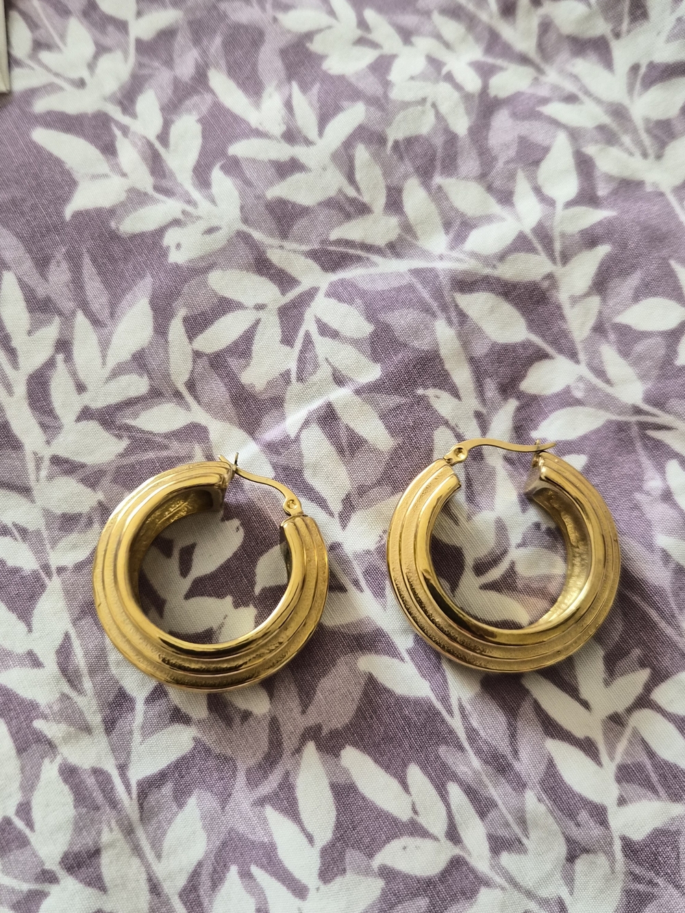 Layered Gold Hoop Earrings — Polished Golden Hoops